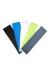 Lot de 5 bandeaux élastiques de couleurs mélangées pour homme ou femme, sport, yoga, nettoyage du visage, fitness, cyclisme