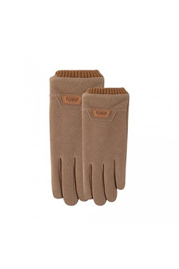 Gants Chauds Gants En Coton Sans Rayures,Packs Bonnet, éCharpe Et Gants Femme Gants Hiver Homme Chaud Gants Hiver Thermo Glov
