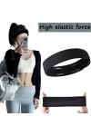 Bandeaux de Sport, 6 Pcs Bandeau Cheveux Femme, Bandeaux de Sport Élastiques Antidérapants Headbands Élastique Bandeaux de Yo