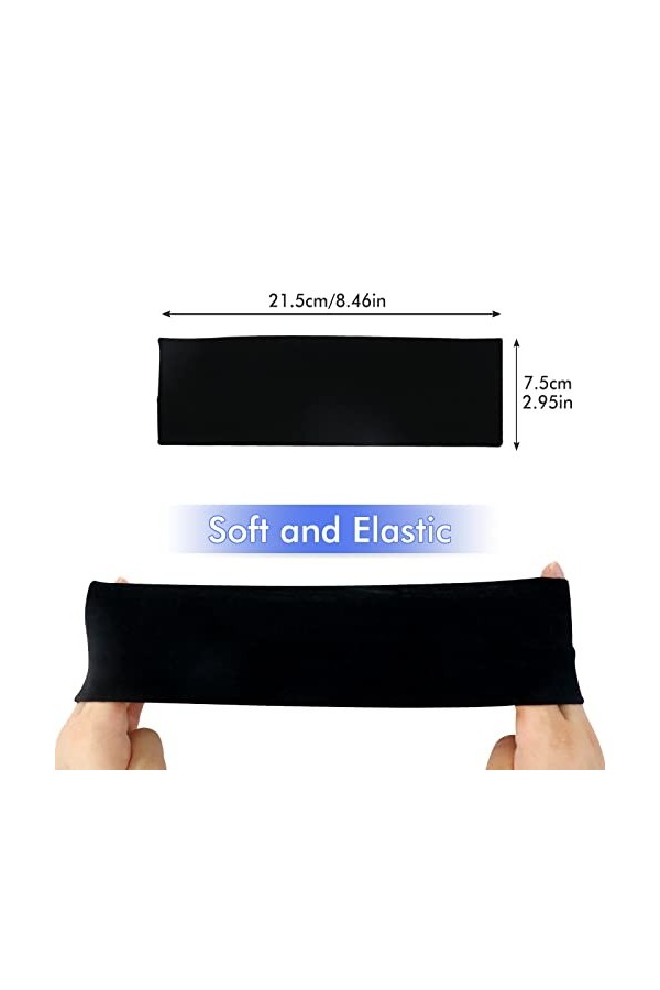 Sularpek Bandeau Cheveux Femme, 3 PC Bandeaux de Yoga, Bandeaux de Sport Élastique, Bandeaux de Course Accessoires de Cheveux