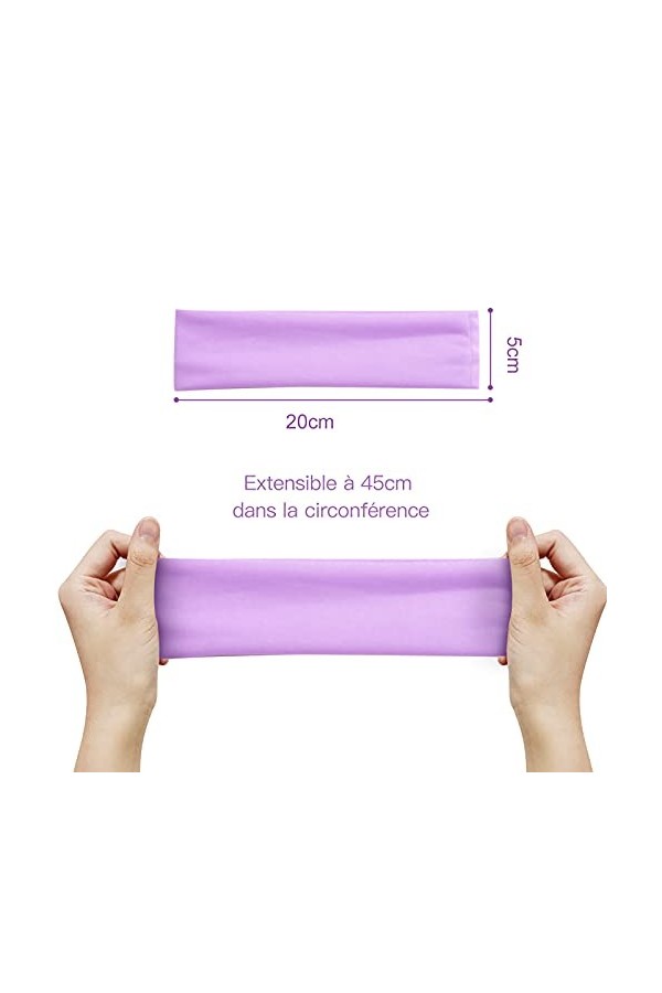 VEGCOO 14 Pcs Bandeaux De Coton De Yoga, Bandeau de Sport Elastique, Bandeau Cheveux Femmes et Filles pour Yoga/Pilates/ Fitn