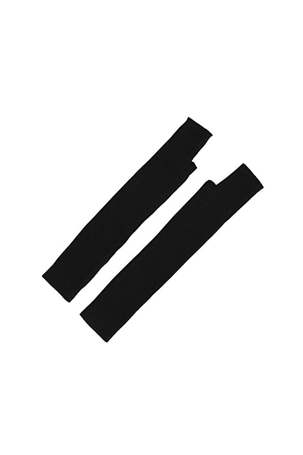 NIUREDLTD Gants sans doigts tricotés pour cosplay - Gants tricotés - Gants dhiver chauds - Unisexe - Pour femme - Doux et ch