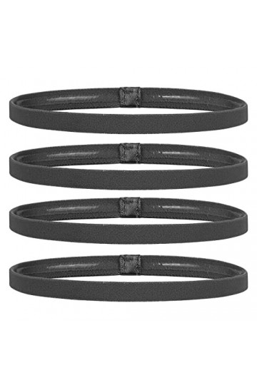 Sibba Lot de 4 Bandeaux de Sport éLastiques Antidérapants en Silicone pour Exercices Sportifs Et Football Mini Bandeau Anti-T