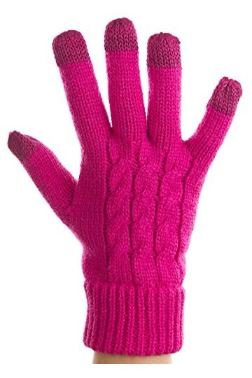 Trendz Gants pour Ecran Tactile Taille Medium - Rose