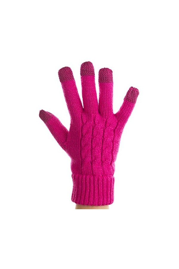 Trendz Gants pour Ecran Tactile Taille Medium - Rose