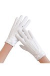 Gants de conduite en cuir pour femme KhG376 WH2, taille unique , Wh2., Taille Unique