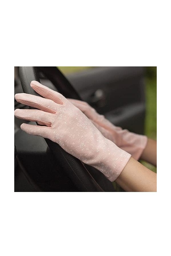 Yoaodpei Écran Tactile Mignon Antidérapant Conduite De La Crème Solaire Gant De Soleil Mesdames Coton Mitten Mitten Mitten Mi
