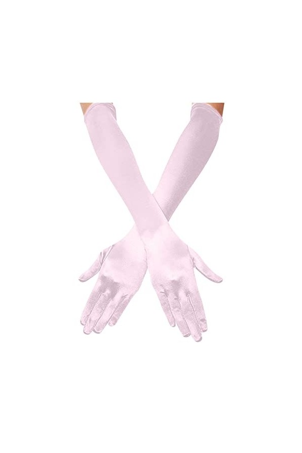 Gants de danse en satin pour femme - Longueur des doigts - Longueur des doigts - Gants dopéra des années 1920