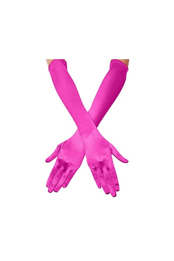 Gants de danse en satin pour femme - Longueur des doigts - Longueur des doigts - Gants dopéra des années 1920