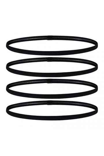 SIOPPKIK 4 Pcs Bandeaux de Sport, Bandeaux de Cheveux Élastique Antidérapant pour Jogging Football Faire Yoga Exercice Femmes