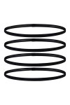 SIOPPKIK 4 Pcs Bandeaux de Sport, Bandeaux de Cheveux Élastique Antidérapant pour Jogging Football Faire Yoga Exercice Femmes