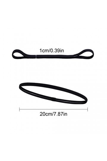 SIOPPKIK 4 Pcs Bandeaux de Sport, Bandeaux de Cheveux Élastique Antidérapant pour Jogging Football Faire Yoga Exercice Femmes