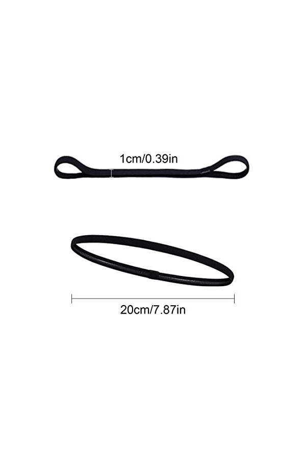 SIOPPKIK 4 Pcs Bandeaux de Sport, Bandeaux de Cheveux Élastique Antidérapant pour Jogging Football Faire Yoga Exercice Femmes