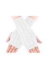 Mitaines Gants - Femme Hiver Mitaines Sans - Doigts Chaud Poignet - Main Bras Mitaines - Tricotés Simples Elegants