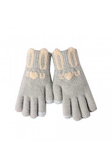 DondPO Gants Hiver Jaune Sport Coupe-Vent Gants en Tricot Gants Chauds écran Tactile Anti Froid Hiver Mitaines Tricotées Glov