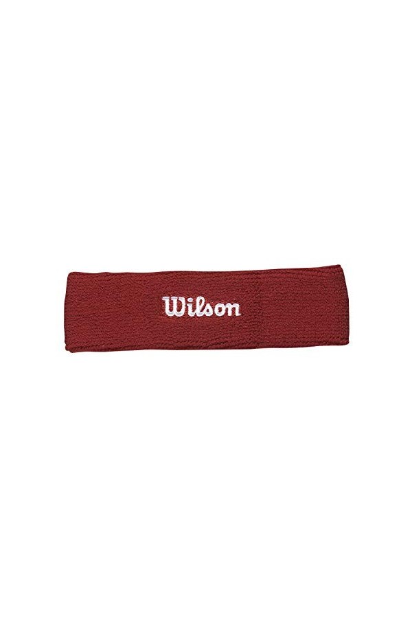 WILSON Mixte Headband Bandeau, Rouge, Taille unique EU