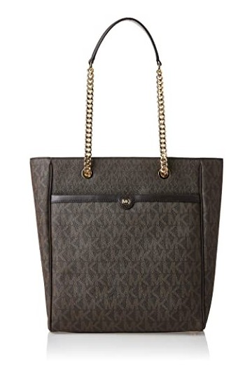 Michael Kors LG NS Chain Tote, Bag Women, Chocolate, 33 x 33 x 10