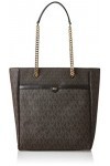 Michael Kors LG NS Chain Tote, Bag Women, Chocolate, 33 x 33 x 10
