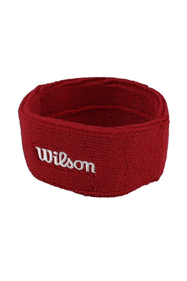 WILSON Mixte Headband Bandeau, Rouge, Taille unique EU