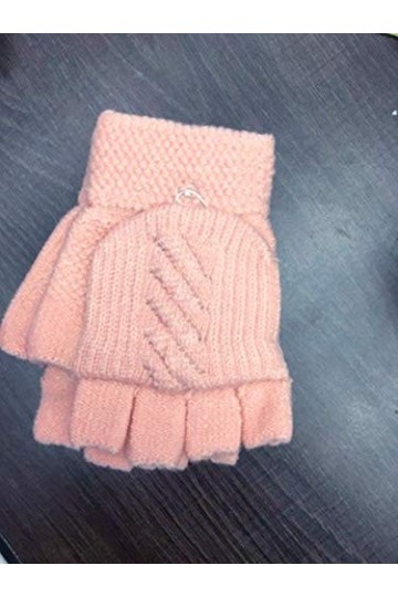 generi Gants Convertible Sans Doigts, Gants sans doigt Gants Tricotés Mitaines avec Capuchons en Laine Gants Clamshell Mitain