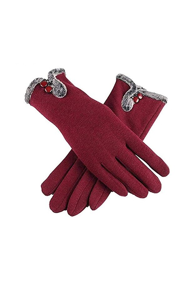 Diffusion Gants dhiver chauds pour filles et femmes, super doux et chauds pour écran tactile, gants dhiver chauds pour le s
