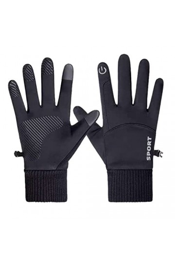 Gants antidérapants en velours avec boucle, gants dhiver chauds pour femme, gants déquitation pour homme, moufles pour femm