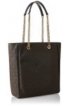 Michael Kors LG NS Chain Tote, Bag Women, Chocolate, 33 x 33 x 10