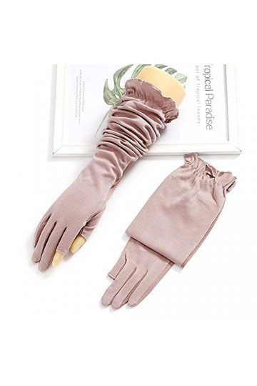 Yoaodpei Nouveaux Gants à Deux Doigts de la Mode Gant de la Mode Femme Gant Femme Stretch Coton Conduite extérieure Vélo Non-