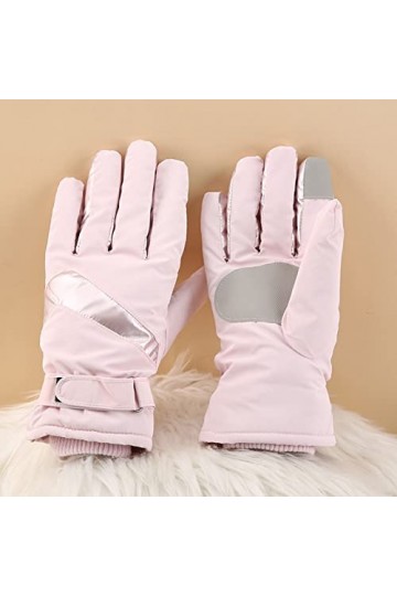 Gants dhiver chauds pour adultes, moufles épaisses, extensibles, résistantes au froid, coupe-vent, gants dhiver pour femmes