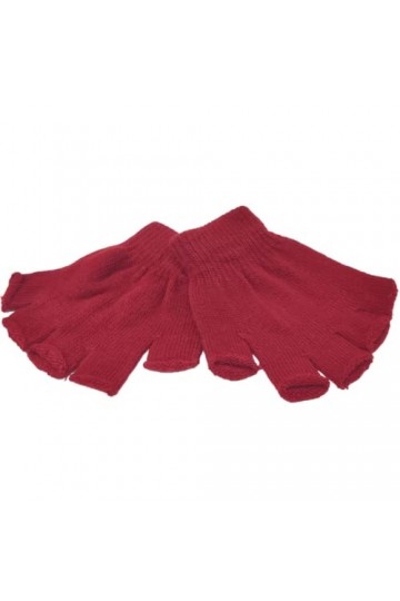 1 paire de mitaines unisexes pour adultes, bordeaux, taille unique