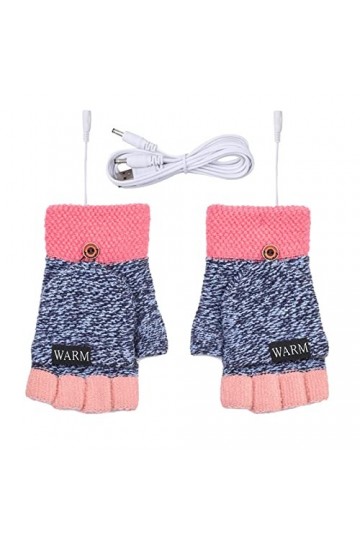 Mitaines dhiver convertibles en laine Gants thermiques unisexes pour femme, 3 Bleu, taille unique