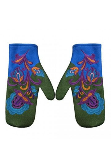 Gants dhiver en laine pour femme - Doublure polaire - Gants dhiver chauds et épais - Fonction écran tactile - Gants de vélo