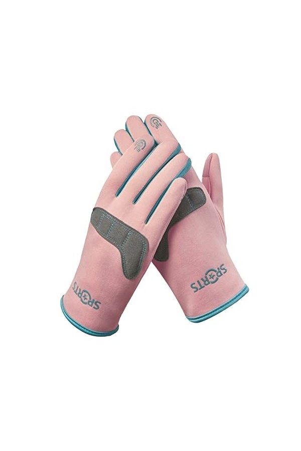 Gants chauds pour femme - En polaire épaisse - Résistants au froid - Pour la conduite en plein air - Pour écran tactile - Ant