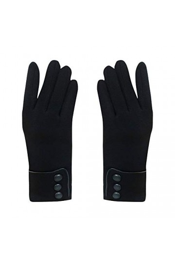LANGING Gants dhiver chauds pour femme en peluche coupe-vent et chaud au toucher
