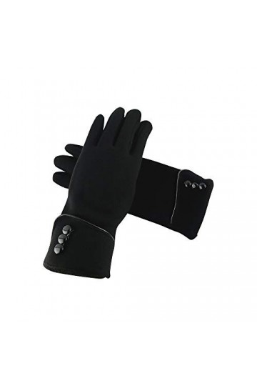 LANGING Gants dhiver chauds pour femme en peluche coupe-vent et chaud au toucher