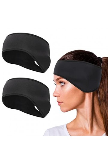 TAGVO Bandeau de Sports dhiver, 2 Pièces Bandeau doreille léger, Bandeau cache-oreilles dhiver, Cache-Oreilles Bandeaux, a