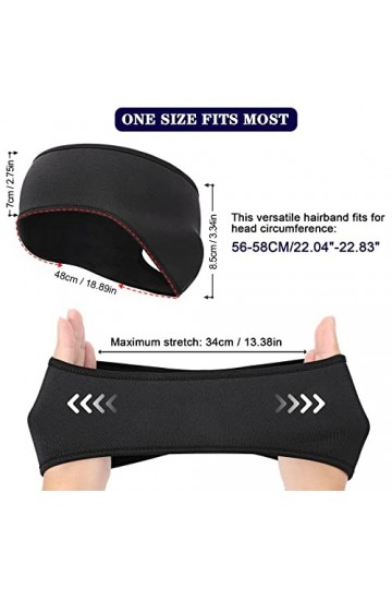 TAGVO Bandeau de Sports dhiver, 2 Pièces Bandeau doreille léger, Bandeau cache-oreilles dhiver, Cache-Oreilles Bandeaux, a