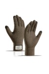 Long Keeper Gants Hiver Tactile pour Homme Femme Gants Tricotés Anti Froid Mitaine en Polaire Chaude Élastique Gants Chaud po