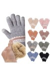 Trendcool Gants Thermiques Femme Gants Hiver Laine Gants Froid Gants Femme Hiver, M11, Taille Unique