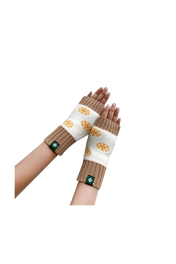 Gants dhiver en tricot pour femme - Noir - Gants dhiver - Gants tricotés - Gants dhiver chauds - Unisexe - Pour tenir les 