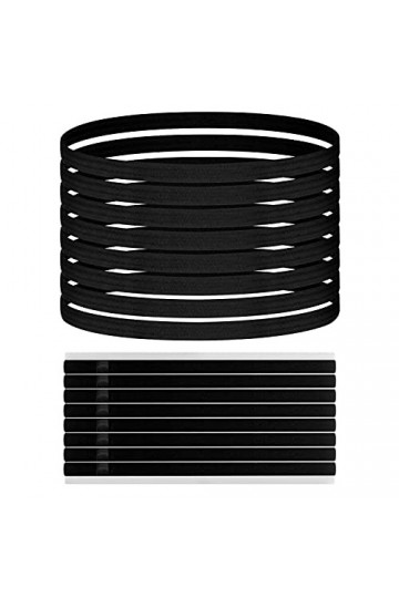 CZ Store ✮Marque Francaise Bandeau de Sport|Lot DE 8|✮✮Garantie A Vie✮✮-Bandeau Elastique Cheveux antiderapant pour Football/