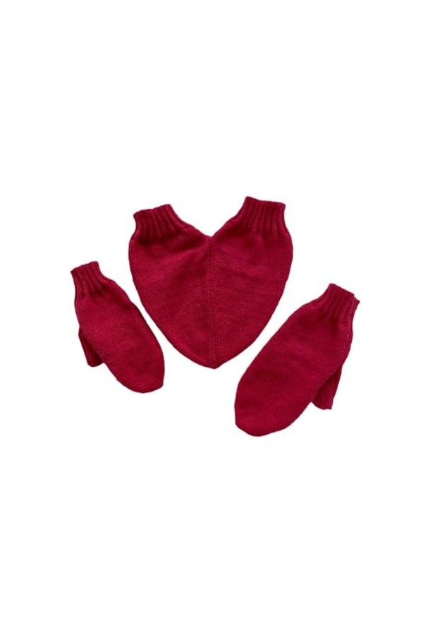 LIUZHIPENG Paire de gants dhiver chauds tricotés tenant la main pour 2 personnes mitaines pour amoureux, Noir , taille uniqu