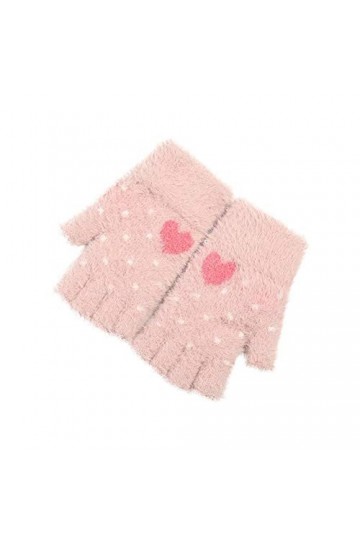 LUOXUEFEI Gants Gants Tricotés dhiver pour Femmes Moufles en Peluche Chaudes Et Douces
