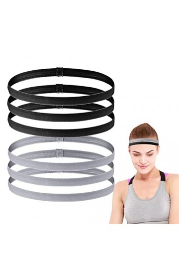 Bandeaux de Sport, Bandeaux de Sport Fin, Bandes de Sport Élastiques Antidérapantes, Bandeau Anti-Transpiration, Bandeau Fin 