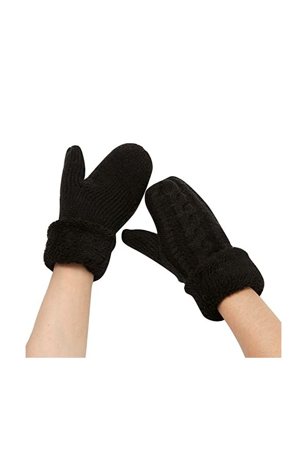 Chaud Gants Moufles pour Enfants 1-3 Ans Femmes Gants Faits à la Main Hiver Chauffe- Gants élégants Dames Gants sans Doigts C
