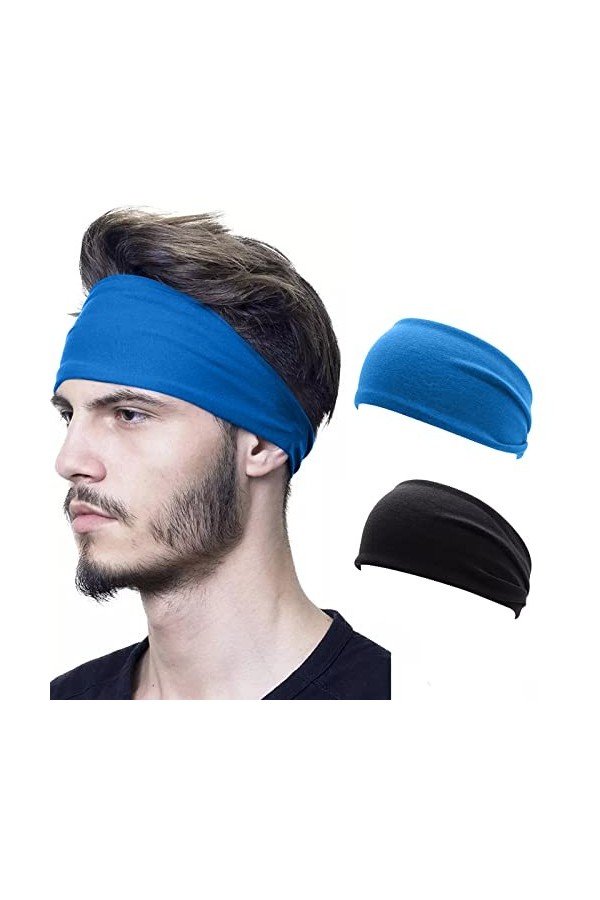 Nuonove Bandeau de Sport, Course, Fitness,Élastique Bandeau, Utilisé pour La Le Cyclisme, Yoga, Transpiration élastique Hydra