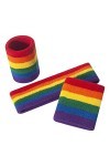 ONUPGO Lot de 3 bandeaux de sport à rayures en tissu éponge pour exercice de basket-ball et bandeau absorbant lhumidité