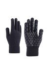 Keepwin Gants thermiques épais en tricot pour femme, gris, taille unique