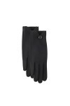 KhG399 Gants coupe-vent en peluche épaisse douce et confortable pour la conduite et la neige Noir Taille unique, Noir , Taill