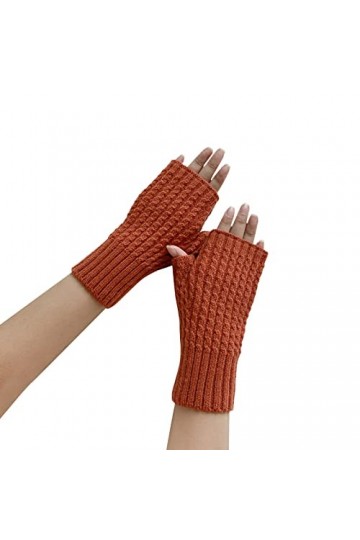 mitaines sans doigts poignet mitaines tricotées mitaines tricotées hiver automne jambes chauffe-mains garder les femmes taill